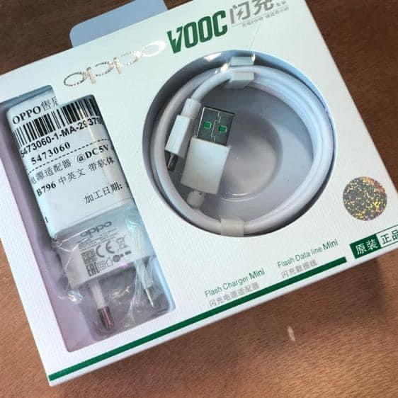 TRAVEL CHARGER VOOC OPPO ORI F9 4A 99% TYPE C
